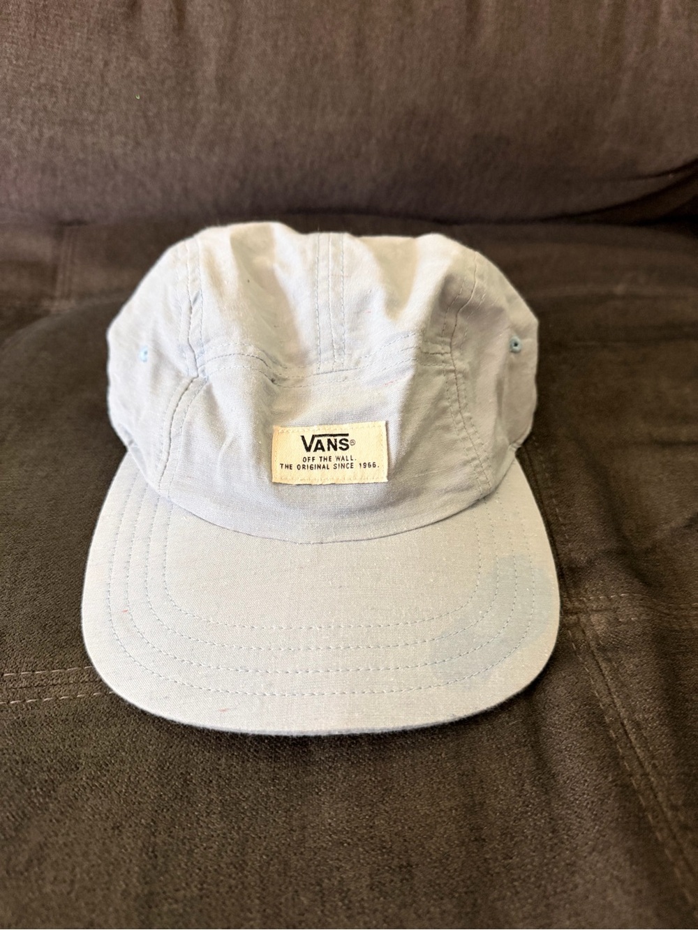 Vans Light Blue and Brown Adjustable Strap Cap